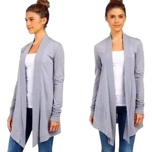 Icebreaker Merino Cool-Lite Open Front Asymmetrical Hem Casual Cardigan Medium
